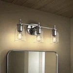 Kohler Orime Three-light Wall Sconce, Polished Chrome. Fixed Price $99.00.