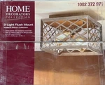 Home Decorators Collection 2-LIGHT Flush Mount Wallace Manor 1002372971. Fixed Price $75.00.