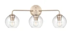 Millennium 3-LIGHT Bathroom Vanity In Modern Gold. Fixed Price $167.90.