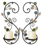 Juconsin Wall Sconces Candle Holder Set Of 2, Antique STYLE-1, Color. Fixed Price $30.39.