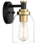 Zeyu 1-LIGHT Bathroom Sconces Wall Lighting, Modern Vanity Lamp, Black A.... Fixed Price $49.00.