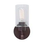 Forte Lighting 1-LIGHT Wall Sconce, Antique Bronze/clear Glass 5614-01-32. Fixed Price $23.00.