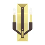 Livex Lighting 51162 Beckett 16" Tall Wall Sconce - Brass. Fixed Price $257.96.
