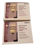 Set Of Portfolio Tiffany-style Wall Sconce Bronze Finish 7"X4"X8" 37251 New. Fixed Price $99.99.