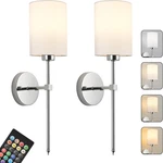 Rechargeable Wireless Wall Sconces Set Of 2 With Remote, Dimmable Led Lights. Fixed Price $94.97.