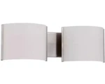 Sunset Lighting Stanton 2-LIGHT Led Vanity Fixture Satin Nickel 3000K F3122-80. Fixed Price $19.00.