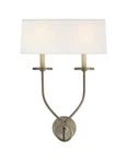 Visual Comfort Symmetric Double Twist Sconce Antique Nickel Chd 1612AN-L. Fixed Price $284.98.