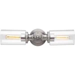 Progress Lighting 2-LIGHT Antique Nickel Etched Fluted Glass Vanity. Fixed Price $51.40.