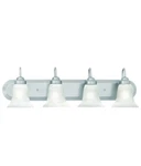 Thomas Lighting Homestead 4-LIGHT Brushed Nickel Wall Vanity Light, Free Ship!. Fixed Price $99.99.