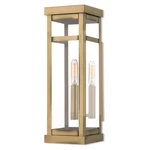 Livex Hopewell Light Outdoor Wall Lantern In Antique Brass, 15"H 20703-01. Fixed Price $349.96.