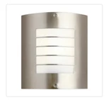 Kichler Newport 10.25 1-LIGHT Brushed Nickel Outdoor Hardwired Wall Lantern. Fixed Price $86.45.