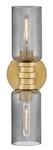 Lark 85612-SM Naomi Light 5"W Vanity Lacquered Brass / Smoked. Fixed Price $212.49.