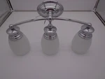 Savoy House Elise 3-LIGHT Vanity Polished Chrome Opal Glass. Fixed Price $20.00.