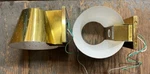 Robert Abbey RA982, One Light Wall Sconce Pierce Modern Brass - Pair. Fixed Price $350.00.