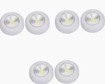 Under The Cabinet Push Lights Small Touch Led Puck - 6 Pack. Fixed Price $12.50.