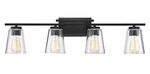 Savoy House Calhoun 4-LIGHT Bathroom Vanity With Clear Glass (32" X 9". Fixed Price $254.00.