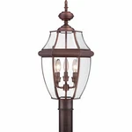Quoizel NY9043AC 3-LIGHT Newbury Outdoor Lantern In Aged Copper. Fixed Price $307.78.