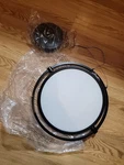 George Kovacs Led Round Light Hunging White Black P5541-66A-1 Coal Etched Lens. Fixed Price $250.00.