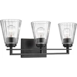 Z-lite 823-3V-MB Lyna Light 22 Inch Matte Black Vanity Wall. Fixed Price $254.00.