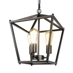 Unicozin Black Lantern Pendant 3-LIGHT Farmhouse Chandelier Fixture Metal. Fixed Price $90.33.
