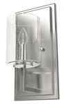 Hunter Fan Company 19545 Kerrison 12" Tall Wall Sconce Glass - Brushed Nickel. Fixed Price $68.34.