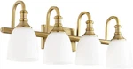 Transitional Four-light Brass Vanity From Richmond Collection, Model 5011-4-80. Fixed Price $263.99.