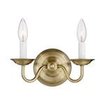 Livex Lighting 5018-01 Williamsburgh 2-LIGHT Wall Sconce, Antique Brass. Fixed Price $48.54.