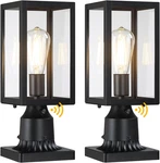 Dusk To Dawn Outdoor Post Lights With Pier Mount Base, 2-PACK Modern Lamp. Fixed Price $129.99.