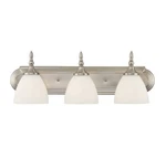 New Savoy House Herndon 3-LIGHT Bath Vanity Fixture 8-1007-3-SN Satin Nickel. Fixed Price $10.77.