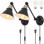 Trlife Wall Plug Dimmable Sconces Swing Arm Lights With P.... Fixed Price $59.99.