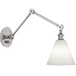 Robert Abbey Alloy 1LT Wall Sconce, Polished Nickel White - S2418G. Fixed Price $692.50.