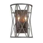 Millennium Lighting 2-LIGHT Antique Silver Mini Pendan Wall Lightt. Fixed Price $34.36.
