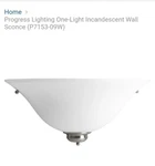 Progress Lighting P7153 Signature 7" Tall Wall Sconce - Nickel. Fixed Price $39.00.