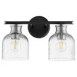 Quorum International 510-2 Monarch Light 15"W Bathroom Vanity Noir / Satin. Fixed Price $168.00.