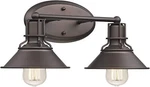 Femila 2-LIGHTS Vanity Wall Sconce Lighting Oil Rubbed Bronze Finish, 4FY52B-2W. Fixed Price $74.95.