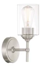 Home Decorators Ayelen 1-LIGHT Brushed Nickel Indoor Wall Sconce, Modern. Fixed Price $19.99.