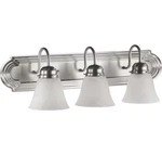 Quorum 5094-3-165 24" 3-LIGHT Bath Vanity Satin Nickel. Fixed Price $84.00.