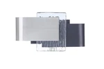 Harmony Wall Sconce In Flat Black With Polished Nickel. Fixed Price $71.62.