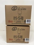 Lot Of 2 Z-lite Saxon 7 In. 1-LIGHT Rubbed Wall Sconce White Fabric Shade. Fixed Price $143.54.