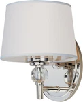 Lighting Rondo Polished Nickel Wall Sconce, 6.5" Wide, Transitional Style. Fixed Price $179.99.