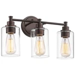 Femila 3-LIGHT Vanity Light,farmhouse Bathroom 17.3", Oil-rubbed Bronze. Fixed Price $106.99.