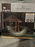 Chapter 48FT Led Rope Light Soft White Indoor Outdoor Connectable New. Fixed Price $27.00.