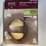 Home Decorators Led Deck/step Light Low Voltage Brass Bronze Finish New Item #66. Fixed Price $14.99.