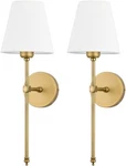 Bsmathom Wall Sconces Sets Of 2, Classic Brushed Brass Gold. Fixed Price $85.35.