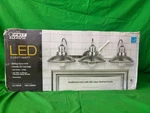 Feit Electric Vanity Lights Led 3-LIGHT, Brushed Nickel Open Box. Fixed Price $60.08.