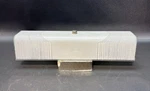 Vtg Mid Century Wall Light Fixture Glass Sconce - 2 Bulb 15". Fixed Price $89.99.