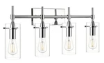 Linea Di Liara Effimero Modern Farmhouse Bathroom Vanity 4 Light, Chrome. Fixed Price $87.77.