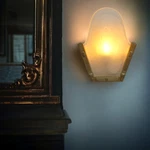 Art Deco Wall Lamp "pharao" Classic Brass Light 2 Pcs.. Fixed Price $572.51.