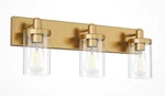 Aipsun Gold Vanity 3 Lights Bathroom Lighting Fixtures Clear Glass. Fixed Price $79.97.