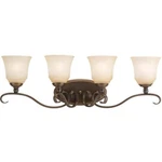 Sea Gull Parkview 32" Light Vanity, Russet Bronze Ginger Glass, 44382-829. Fixed Price $129.98.